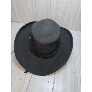 KAKADU Traders Australia Black Hat 2H09 Size XXL Leather Braided Band